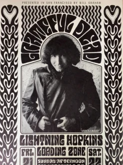 Grateful Dead - 1966 Wes Wilson Poster San Francisco, CA The Fillmore