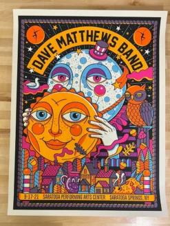 Methane Studios Dave Matthews Band - 2021 Methane Poster Saratoga, NY 9/17 Gig Posters 9 Methane Studios Dave Matthews Band - 2021 Methane Poster Saratoga, NY 9/17 Gig Posters