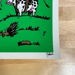 Cows On Vacation - 2021 Jim Pollock Poster Art Print Phish 1/3 12 Cows On Vacation - 2021 Jim Pollock Poster Art Print Phish 1/3