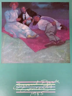 Sold Out Posters Grant Park Concerts - 1985 Lakefront Poster Chicago, IL Original Vintage