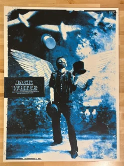 Jack White - 2012 The Silent Giants Poster Portland, OR AP Gig Posters