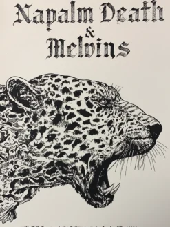 Gig Posters Napalm Death & Melvins - 2016 Fugscreens Studios Poster Omaha, NE 4/25