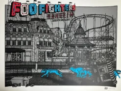 Foo Fighters - 2015 Ames Brothers Bros. Poster Anaheim, CA Gig Posters