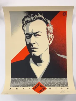Andy Gill - 2020 Shepard Fairey (edge Wear) Poster Obey Anti-Hero UK Art Print Art Prints