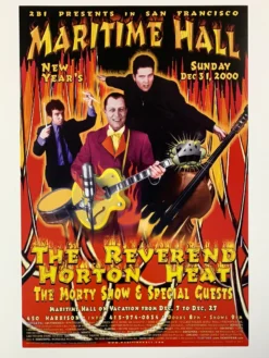Firehouse Gig Posters MHP 106 Horton Heat - 2000 Poster Maritime Hall San Fran 1st