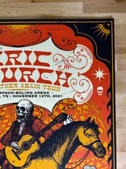Gig Posters Eric Church - 2021 Status Serigraph Poster Knoxville, TN 11 Gig Posters Eric Church - 2021 Status Serigraph Poster Knoxville, TN