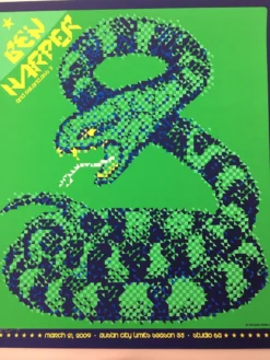 Ben Harper - 2009 Todd Slater Poster Austin, TX Austin City Limits ACL With Rele