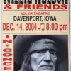 Gig Posters Willie Nelson - 2004 Franks Brothers 12/14 Poster Davenport, IA 2 Gig Posters Willie Nelson - 2004 Franks Brothers 12/14 Poster Davenport, IA