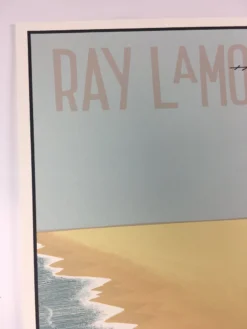 Ray LaMontagne - 2016 Justin Santora Poster Charlotte, NC Metro Credit Amphithea