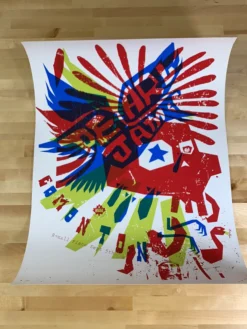 Ames Brothers Gig Posters Pearl Jam - 2005 Ames Design Poster (Damaged) Edmonton, AB, CAN Rexall Place