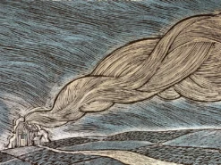 Ash - 2009 Dan Grzeca Poster Art Print Blue/Silver