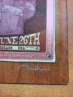 Crossroads Guitar Festival - 2010 Poster Birch Panel Wood Edition Ron Donovan Eric Clapton