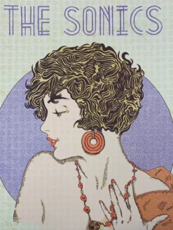 The Sonics - 2016 Fugscreens Studios Poster Brooklyn, NY Warsaw