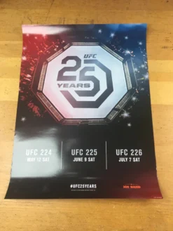 Sold Out Posters UFC 25 Years - 2018 Poster 224, 225, 226