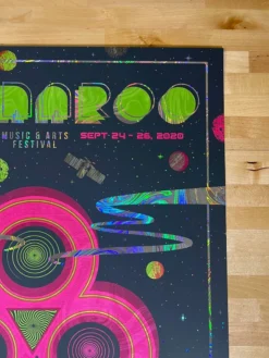 Bonnaroo - 2020 Status Serigraph Poster Manchester, TN FOIL Foil Posters 11 Bonnaroo - 2020 Status Serigraph Poster Manchester, TN FOIL Foil Posters
