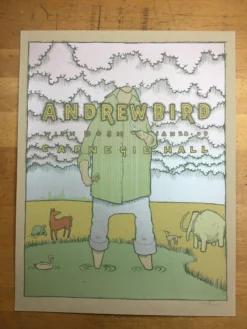 Gig Posters Andrew Bird - 2009 Jay Ryan Poster New York City, NY Carnegie Hall
