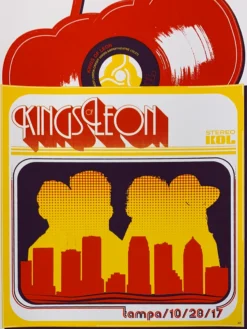 Gig Posters Kings Of Leon - 2017 Jason Malmberg Poster Tampa, FL Midflorida Credit