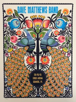 Dave Matthews Band - 2015 Methane Poster Gdansk, Poland Ergo Arena Gig Posters
