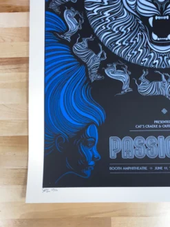 Passion Pit - 2013 Todd Slater Poster Cary, NC Booth Amphitheater Gig Posters