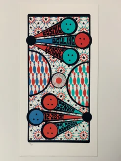 Colorado Cosmic Bowling League Yonder Mountain String Band - 2008 Tripp Poster Denver, CO