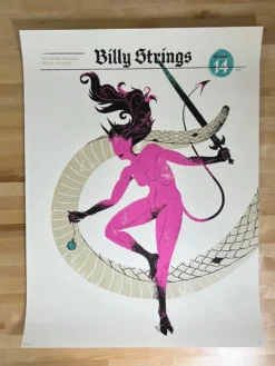 Billy Strings - 2021 Delicious Design League Poster Denver, CO 10/14 AP Colorado