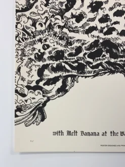 Gig Posters Napalm Death & Melvins - 2016 Fugscreens Studios Poster Omaha, NE 4/25