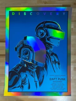 Daft Punk - 2016 Tim Doyle Poster Discovery FOIL