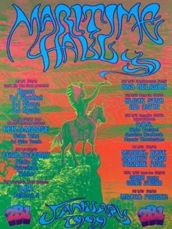 Mark Henson Gig Posters MHP 56 Bad Religion - 1999 Poster Maritime Hall San Fran 1st