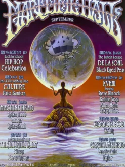 MHP 51 Maritime Hall - 1998 Mark Henson Poster September San Fran 1st Gig Posters