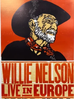 Gig Posters Willie Nelson - 2010 Hatch Show Print 6/6 Poster Dundee, Scotland