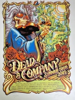 Dead & Company - 2019 AJ Masthay Poster Summer Tour 1250 Gig Posters