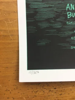 Andrew Bird - 2009 Daniel Danger Poster European Tour