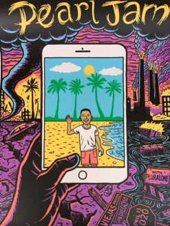 Pearl Jam - 2020 Ward Sutton Poster San Diego, CA Viejas Arena Gig Posters