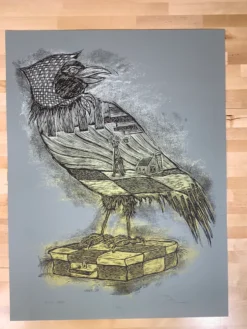 Art Prints Rural Corvus - 2009 Dan Grzeca Poster Art Print Asphalt Grey