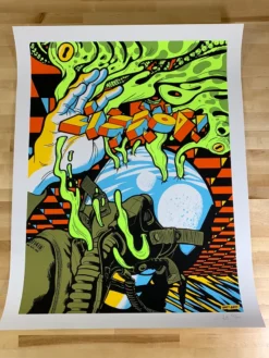 Ames Brothers Pearl Jam - 2018 Ames Design Poster S/N Lisbon, PRT Passeio Maritimo De Alges Gig Posters