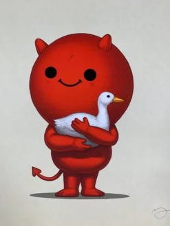 Art Prints Lucy - 2020 Mike Mitchell Poster Print Mikeland Devil Duck 1st