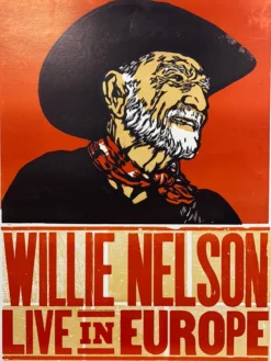 Gig Posters Willie Nelson - 2010 Hatch Show Print 6/14 Poster Stockholm, Sverige