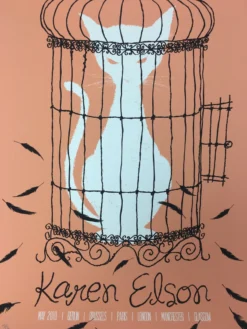 Karen Elson - 2010 Todd Slater Poster European U.S Tour Gig Posters