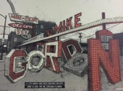 Mike Gordon - 2015 Landland Poster Chicago, IL Vic Theater