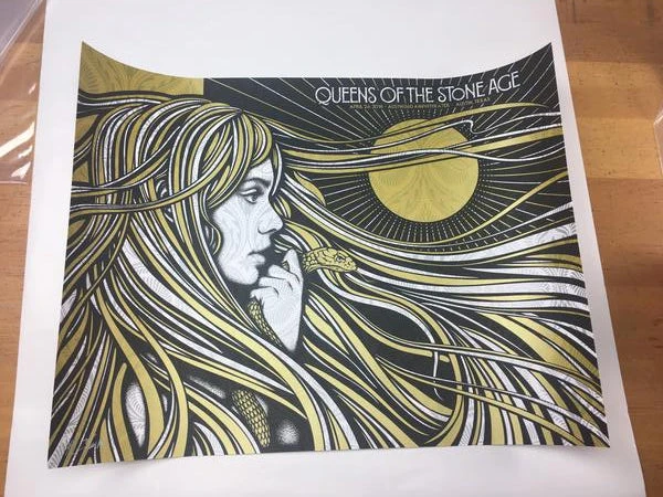 Queens Of The Stone Age - 2018 Todd Slater Poster Austin, TX Austin 360 Amphithe