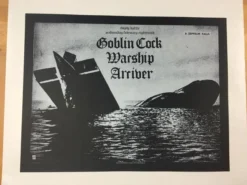 Goblin Cock - 2009 Dan MacAdam Of Crosshair Poster Chicago, IL Empty Bottle