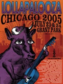 Chicago, IL Lollapalooza - 2005 Frank Zepponi Deluxe Creative Poster Print Chicago
