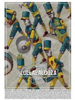 Lollapalooza - 2017 Pixelpancho Poster Chicago Parade Print Chicago, IL