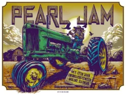 Pearl Jam - 2014 Ian Williams Poster Moline, IL I Wireless Gig Posters