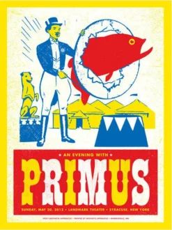 Primus - 2012 Aesthetic Apparatus Poster Syracuse Landmark Theater (S/N) Gig Posters