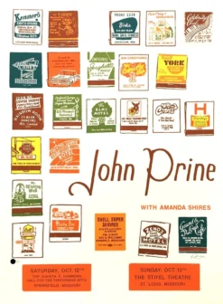 John Prine - 2019 Ryan Duggan Poster Missouri Tour Gig Posters