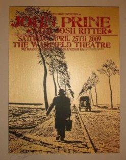 John Prine - 2009 Ron Donovan Poster San Francisco, CA Warfield