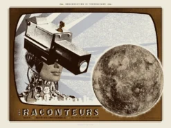 The Raconteurs - 2019 The Silent Giants Poster Austin City Limits Moody