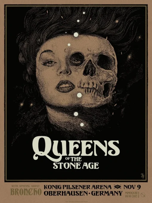 Queens Of The Stone Age - 2017 Richey Beckett Poster Oberhausen, DEU AP
